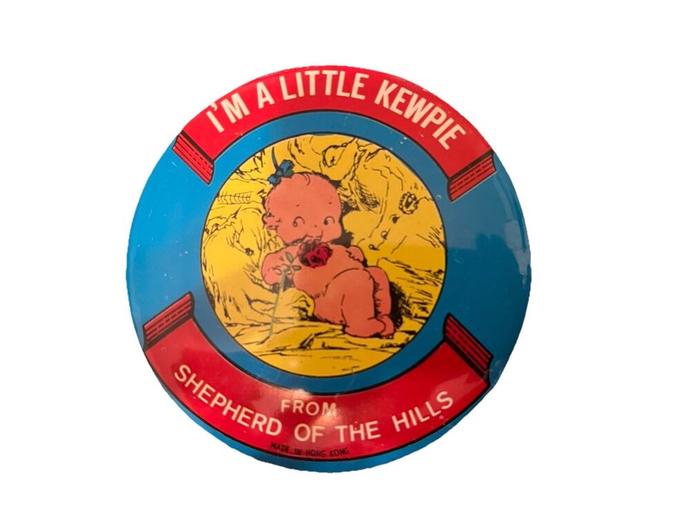 VTG I'm A Little Kewpie From Shepherd Of The Hills 3 1/4" Litho Funny Humor